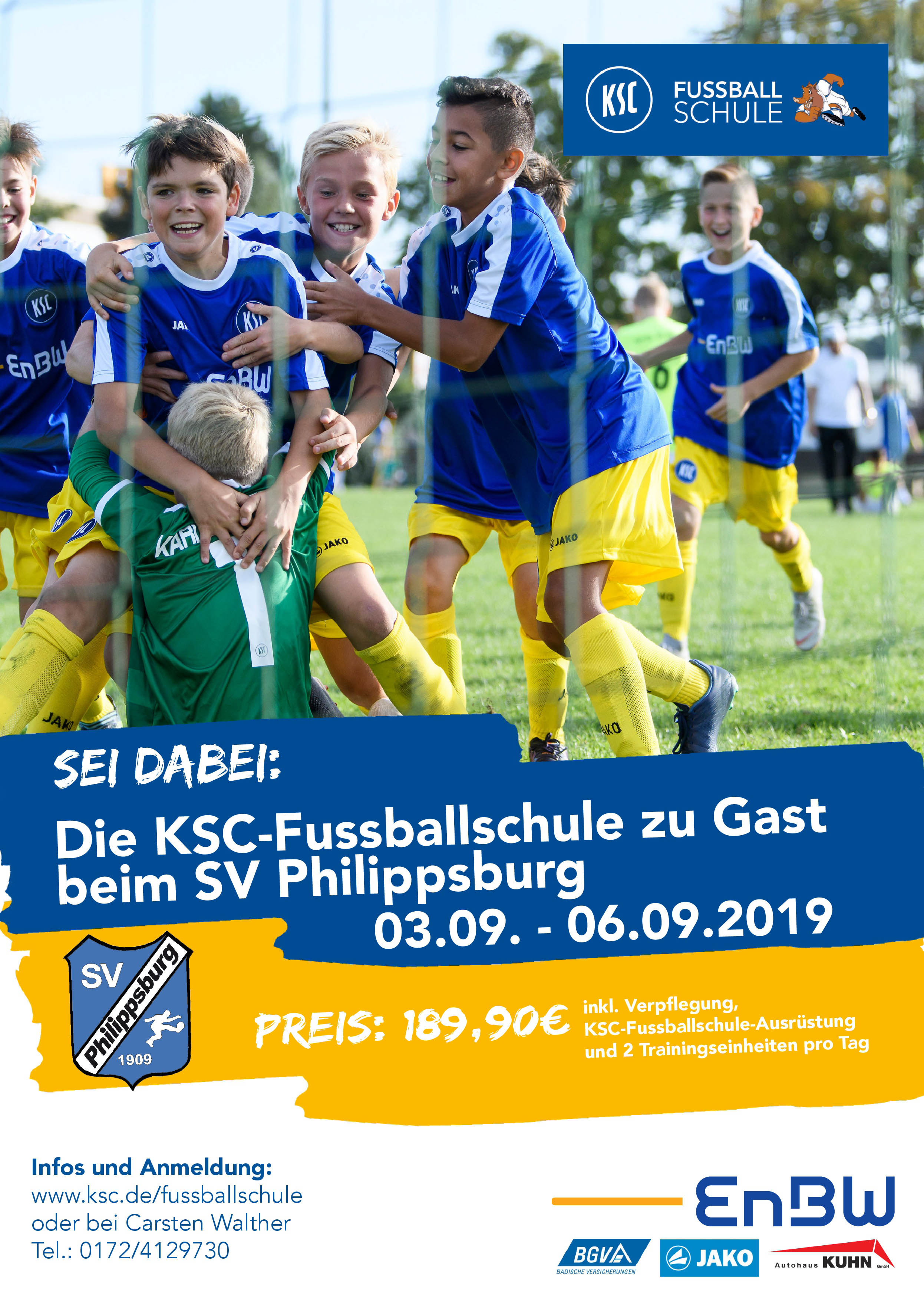 Fussballschule Plakat A2 Philippsburg BGV 1
